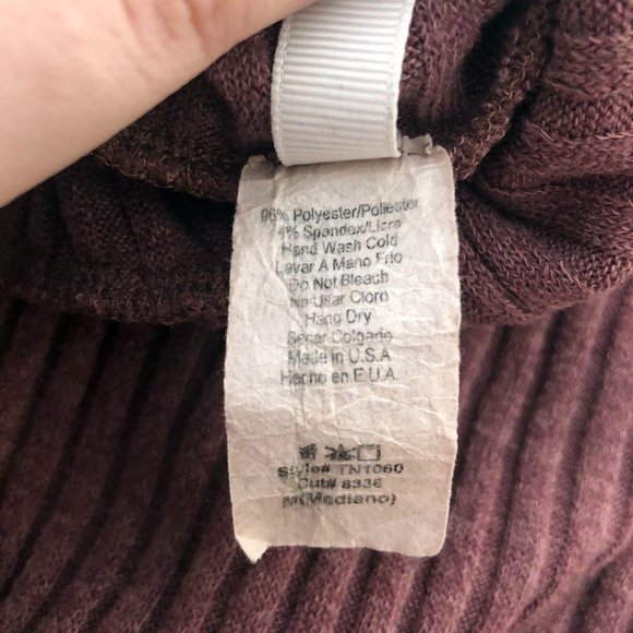 πRibbed Turtleneck Sweater in Mauve Size M - Picture 9 of 11